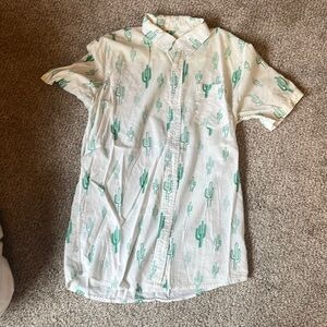 Tipsy Elves Saguaro Cacti L Shirt Slim Fit KCCO